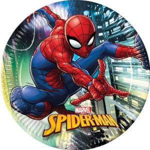 Spiderman Μεγάλα Χάρτινα Πιάτα (8τμχ)