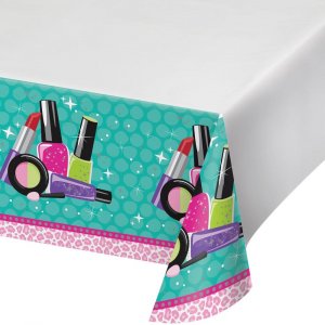 Spa party plastic tablecover