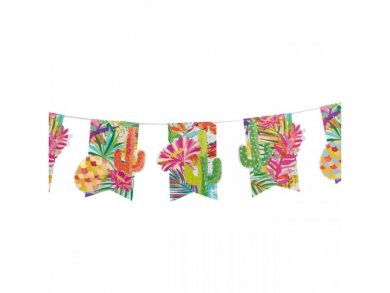 Tropical Silver Foiled Garland (2,5m)