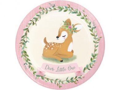 Little Deer Large Paper Plates (8pcs)