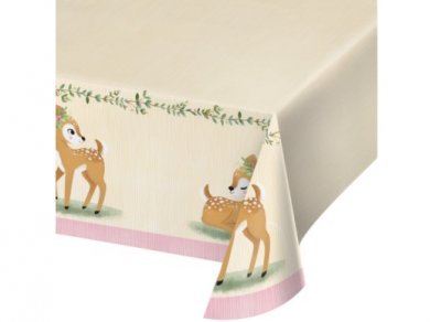 Little Deer Paper Tablecover (137cm x 259cm)