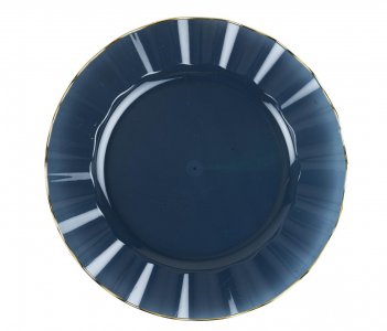 Elegance Blue Reusable Large Plates (6pcs)