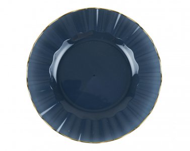 Elegance Blue Reusable Small Plates (6pcs)