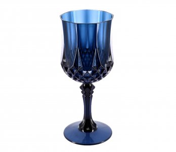 Elegance Blue Reusable Wine Glass