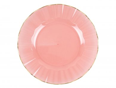 Elegance Pink Reusable Small Plates (6pcs)