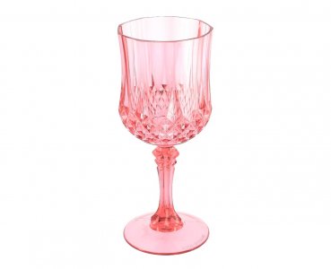 Elegance Pink Reusable Wine Glass