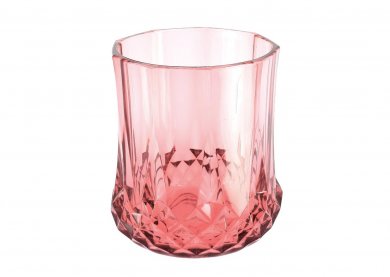Elegance Pink Reusable Glass