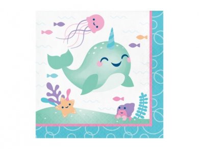 Narwhal Luncheon Napkins 16/pcs