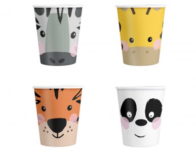 Friends of The Jungle Paper Cups (4pcs)
