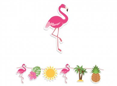 Flamingo Maxi Garland (400cm x 25cm)