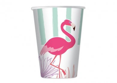 Flamingo Paper Cups (8pcs)