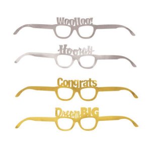 Fun Glasses for Graduation Party (4pcs)