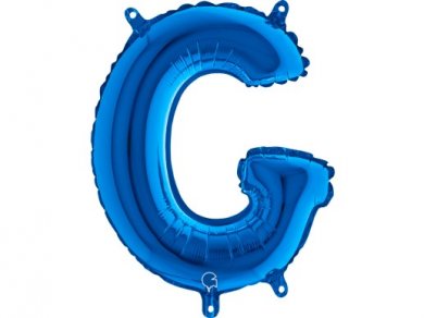 G Letter Balloon Blue (35cm)