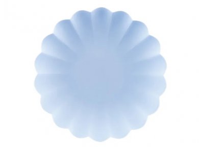 Light Blue Reusable Plates (4pcs)