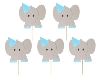 Boy Elephant Decorative Picks (10pcs)