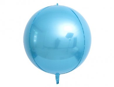 Γαλάζιο Καθρέπτης Μεγάλο Globe Μπαλόνι (80εκ)