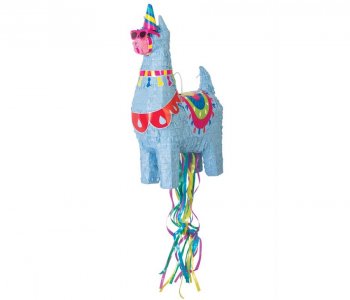 Blue Llama Pull Pinata (50cm)