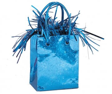 Light Blue Gift Bag Balloon Weight