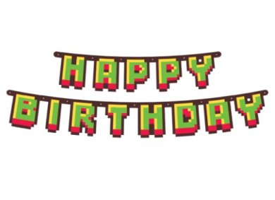 Game On Γιρλάντα Γράμματα για Γενέθλια (160εκ)