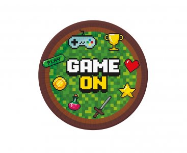 Game On Small Paper Plates (6pcs)