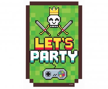 Game On Party Invitations (6pcs)