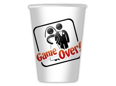 Game Over Ποτήρια Χάρτινα (8τμχ)