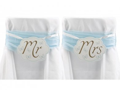 Mr &amp; Mrs Chair Decoration signs