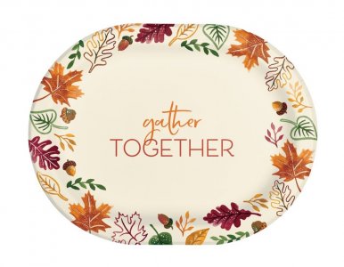 Gather Together Μεγάλα Χάρτινα Οβάλ Πιάτα (8τμχ)