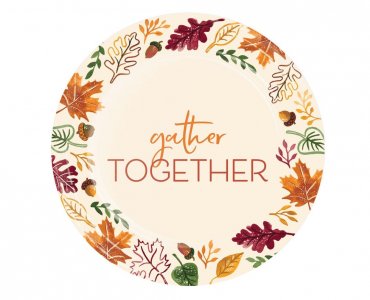 Gather Together Μεγάλα Χάρτινα Πιάτα (8τμχ)