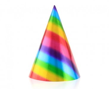 Rainbow Birthday Party Hats (6pcs)