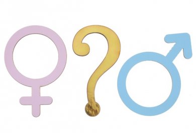 Girl or Boy Ξύλινα Κομφετί για Το Τραπέζι (10τμχ)