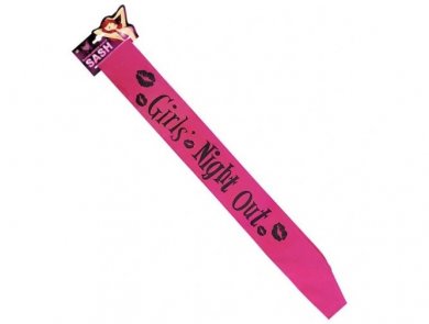 Girls Night Out Fuchsia Sash
