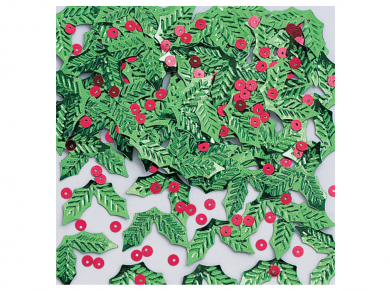Mistletoe Table Confettis with Red Sequins (14g)