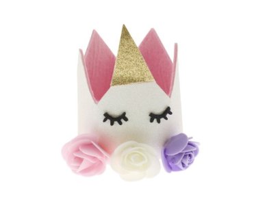 Glitter Felt Crown with Unicorn Theme