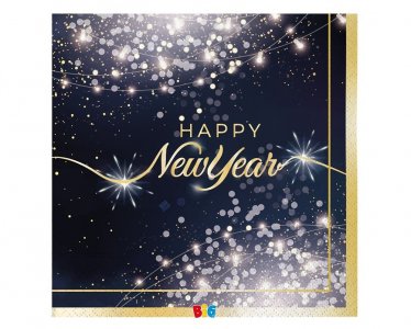 Glamour Happy New Year Luncheon Napkins (16pcs)