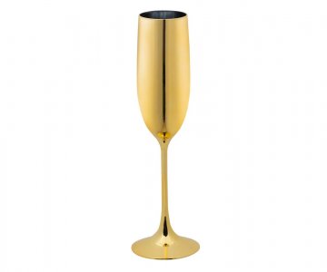 Glamour Gold Flute Glass