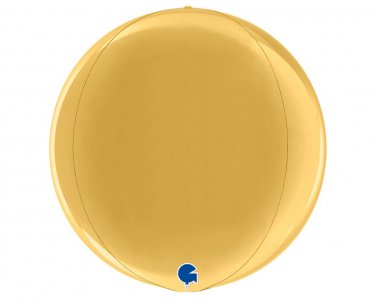 Globe Round Gold Balloon (38cm)
