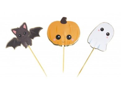 Sweet Halloween Creatures Cake Toppers (3pcs)