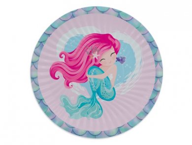 Sweet Mermaid Large Paper Plates (8pcs)