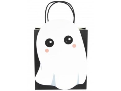 Sweet Little Ghost Black Paper Bags (4pcs)