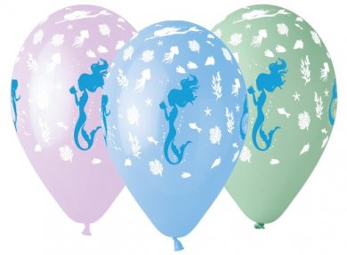 Mermaid Latex Balloons (5pcs)