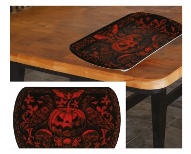Gothic Pumpkin Serving Tray (39cm x 24cm)