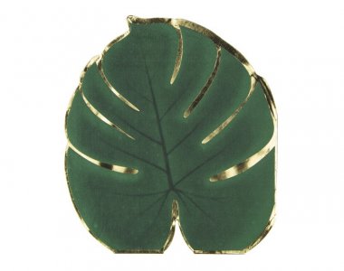 Green Tropical Χαρτοπετσέτες με Σχήμα (16τμχ)