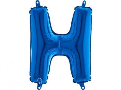 H Letter Balloon Blue (35cm)