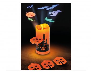 Halloween Κερί με Led Προτζέκτορα