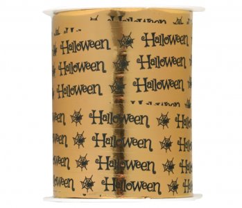 Halloween Gold Metallic Ribbon (25m)