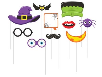 Halloween Photo Booth Props (10pcs)