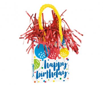 Happy Birthday Gift Bag Balloon Weight
