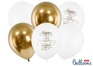 Happy Birthday to You Latex Balloons (6pcs)