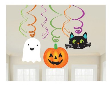 Happy Halloween Friends Διακοσμητικά Σπιράλ (6τμχ)